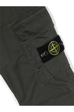 grey cotton trousers STONE ISLAND KIDS | 801630410V0163